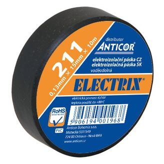 elektroizolační páska ANTICOR ELECTRIX 211P (822) PVC 15x10 modrá