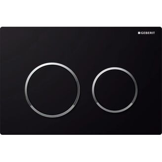 Geberit Omega 20 ovládací tlačítko 115.085.KM.1 černá/chrom