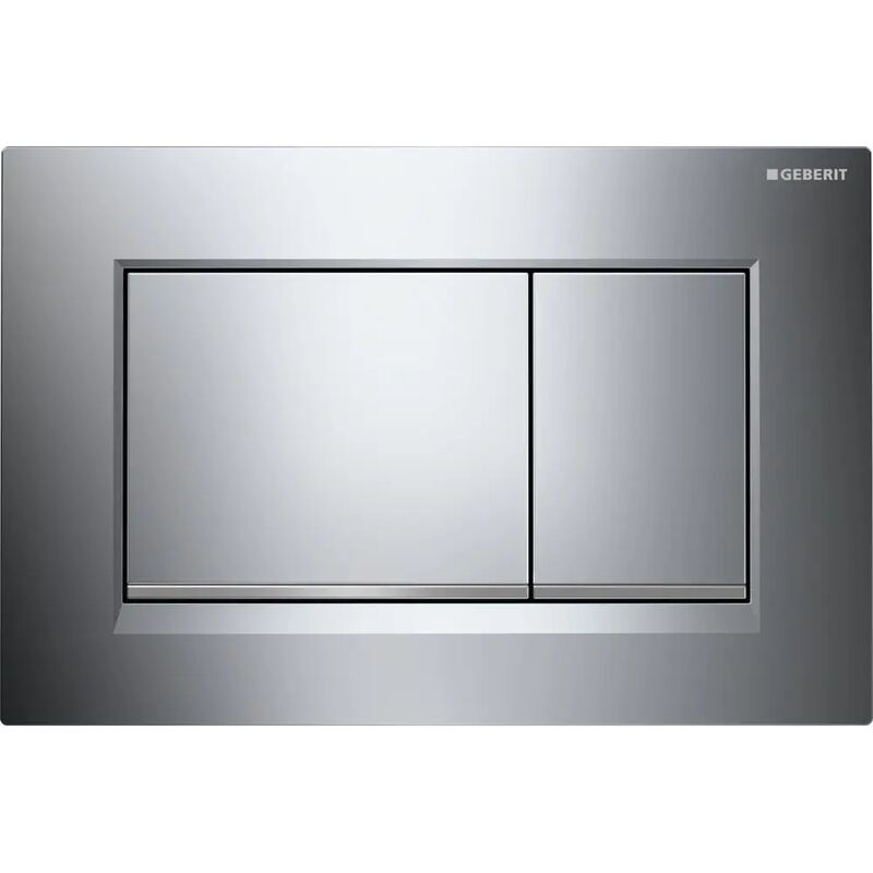Geberit 115.883.KH.1 Sigma30 ovl.tlacitko, 2-M, leskly/matny/leskly chr.