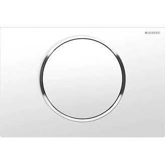 Geberit Sigma 10 ovládací tlačítko 115.758.KJ.5 bíla/chrom lesk
