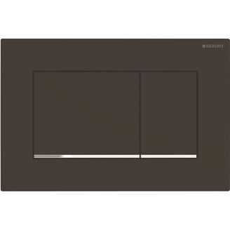Geberit 115.883.14.1 tlacitko Sigma 30 matna cerna/pochrom lesk