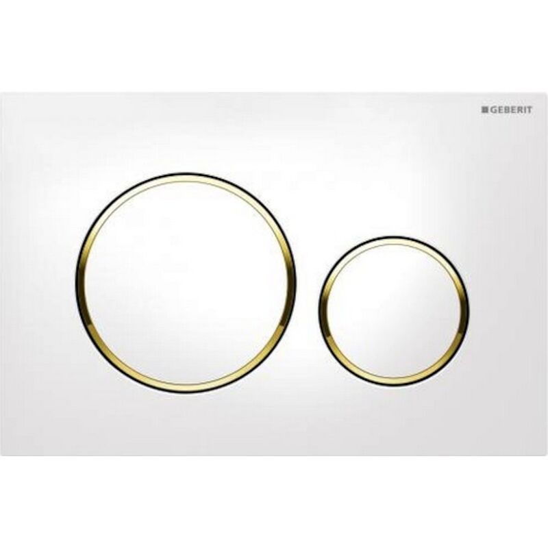Geberit Sigma 20 ovládací tlačítko 115.882.KK.1 bílá/zlatá
