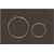 Geberit 115.882.14.1 ovlad.tlac.SIGMA 20 matna cerna, krouzky leskly chrom