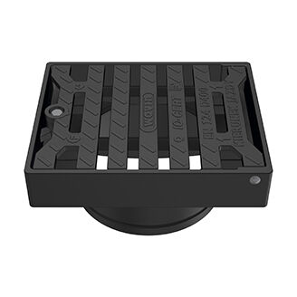 mříž dest.litina 315/40T obdelník seda litina