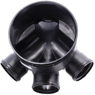 šachta revizní PP T2 400x110 pravý i levý přítok-sběrna, korugovaná trubka vč. Těsnění