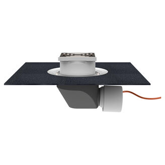 HL64.1BH Střešní vtok s vodorovným odtokem DN75/110