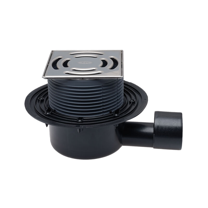 HL 5100 podlah.vpusť DN50/75 s ležatým odtokem a zápach.uzav.,nerez mřížka