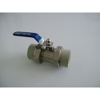 kulový kohout PPR  KVPP mosaz s oboustr.rozeb.šroubením 20