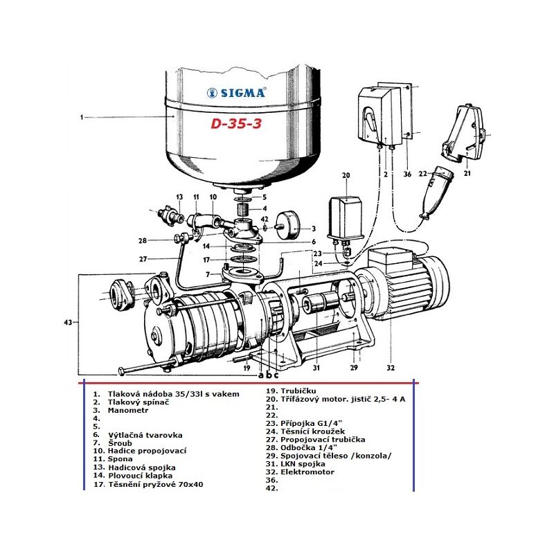 těsnění průchozího šroubu (díl č.28)  D100-1/8 a 1/4 malé-velké