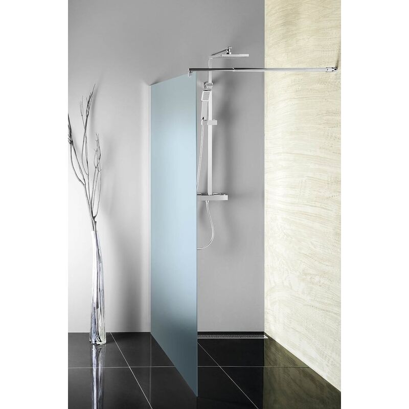 zastena WALK-IN jednodilna k instalaci na zed 1000x1900mm, sklo brick