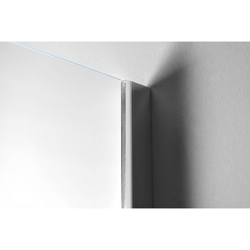 zastena WALK-IN jednodilna k instalaci na zed 1000x1900mm, sklo brick