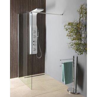 zastena WALK-IN jednodilna k instalaci na zed 1000x1900mm, sklo cire