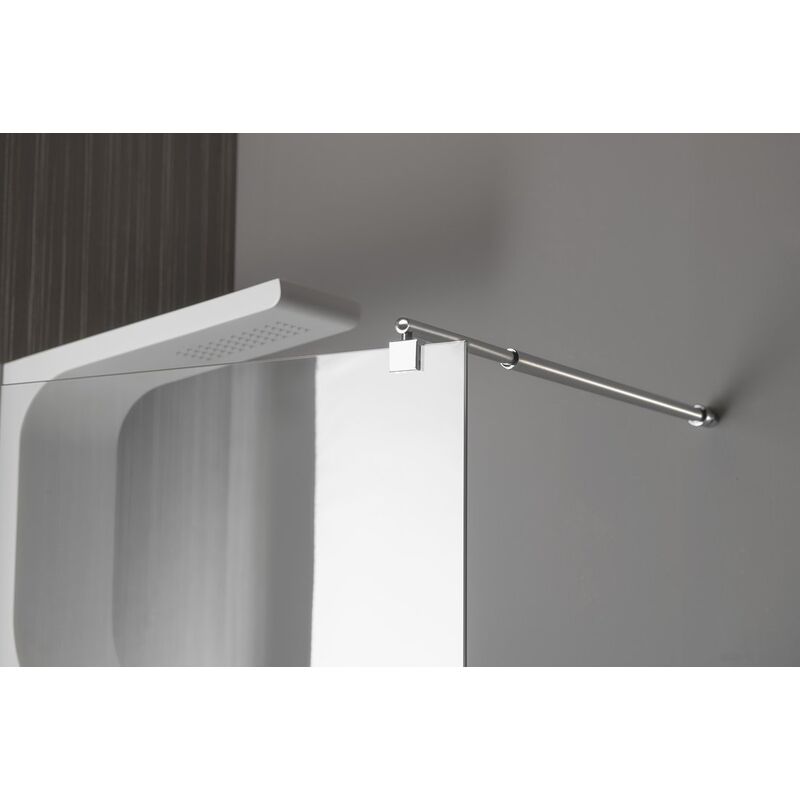 zastena WALK-IN jednodilna k instalaci na zed 1000x1900mm, sklo cire