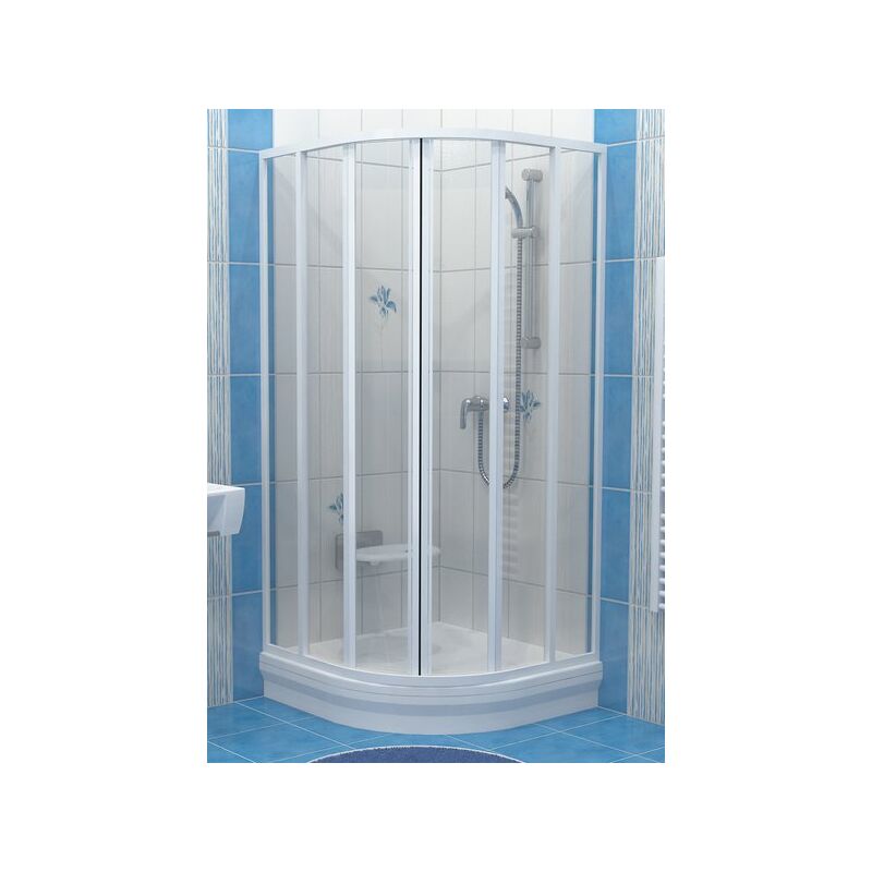 Sprchový kout SKKP6 80 bílý/Grape kulatý kout