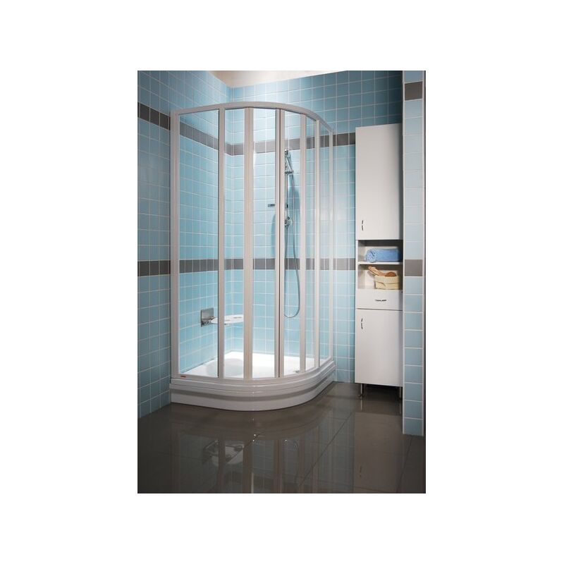 Sprchový kout SKKP6 80 bílý/Grape kulatý kout