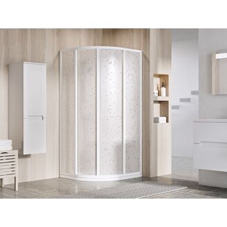 Sprchový kout čtvrtkruh 80x80 cm Ravak Supernova bilý/pearl