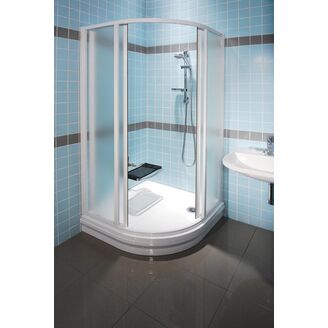 Sprchový kout čtvrtkruh 80x80 cm Ravak Supernova bilý/pearl