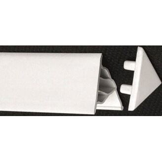 vaničková lišta bílá krycí 6/2000mm