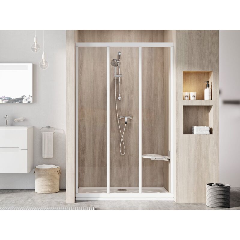 Sprchové dveře ASDP3 80 bílý/Pearl