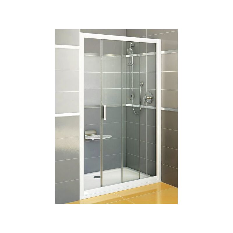 Sprchové dveře Rapier NRDP2 120 satin/Transparent posuvné dveře (st.značení RDP2)