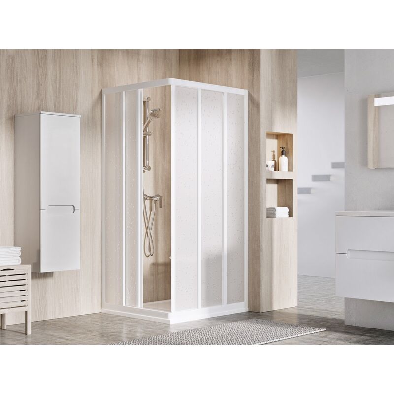 Sprchový kout ASRV 3 90 bílý/Pearl rohový kout