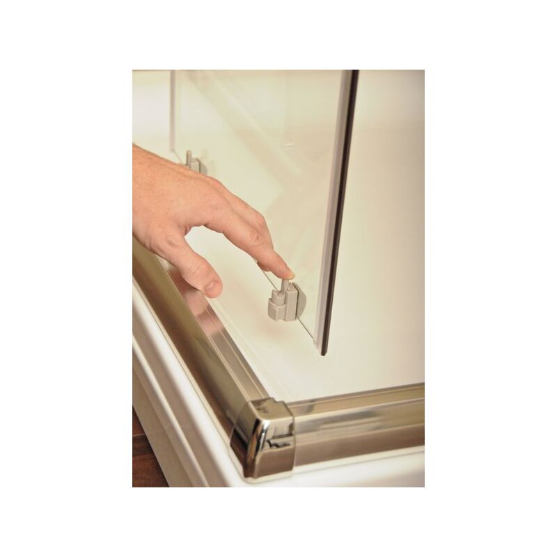 Sprchový kout Blix BLCP4 90 bright alu+Transp. kruhový posuvný sprch.kout 4-dílný R500