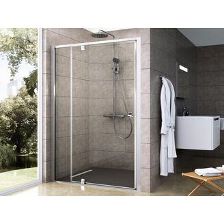 Ravak PDOP 2 100 satin/satin 2-dilne spch.dvere otocne pivotove