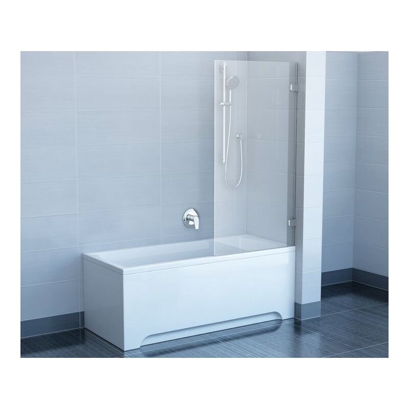 Vanová zástěna BVS1 80 chrom + transparent