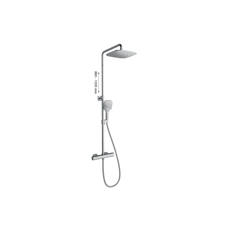 RA TD F 091.00/150 sprchovy sloup s termosta.baterii a sprch.setem