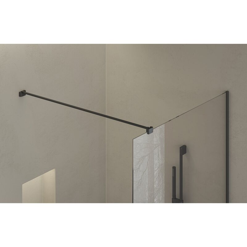 RA zast-Walk In Wall AIR 120 black+Transparent
