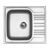 SINKS STAR 580 V 0,6mm Nerezový dřez matný