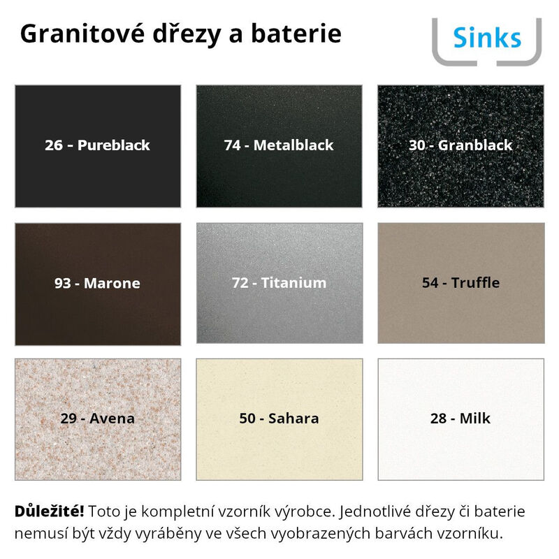 Dřez VIVA 455mm, truffle