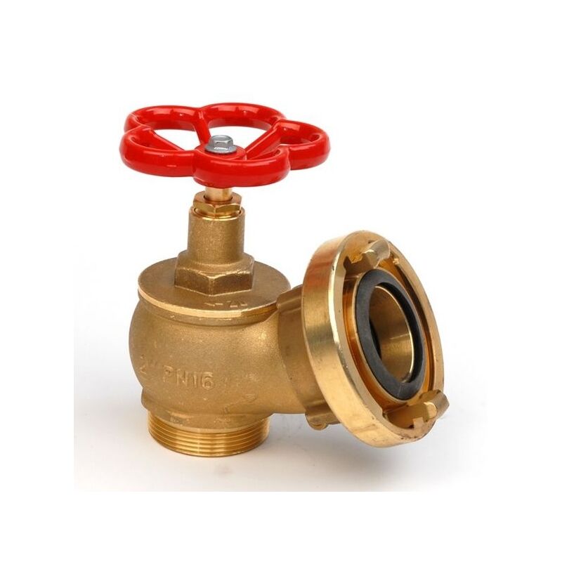 Nástěnný hydrant ventil C52 2 mosazný s Al spojkou