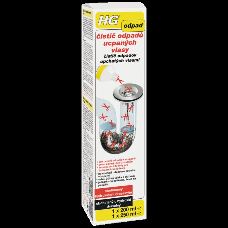 HG Čistič odpadů ucpaných vlasy HG667045127