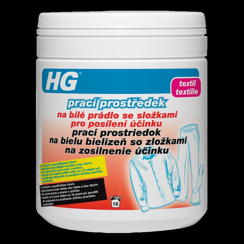 HG Bělejší než bílý - bělicí prostředek s odstraňovačem skvrn HG365050127
