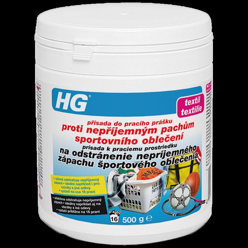 HG Přísada do pracího prášku proti nepříjemným pachům sportovního oblečení HG1330527