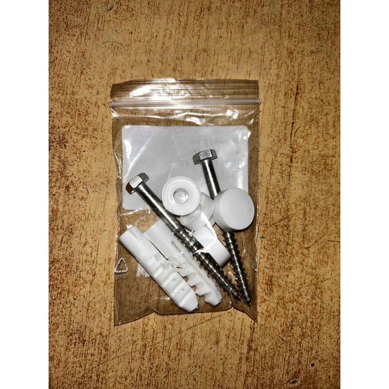 srouby nerez k WC sada  MNK PP A2 6/70 bílá