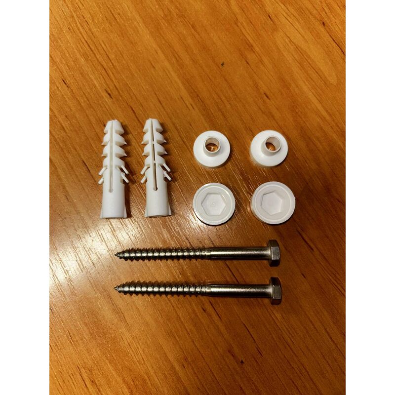 srouby nerez k WC sada  MNK PP A2 6/70 bílá