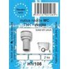 těsnění napouštěcích a vypouštěcích ventilů WC - pod mont. matici T101 - H1/108