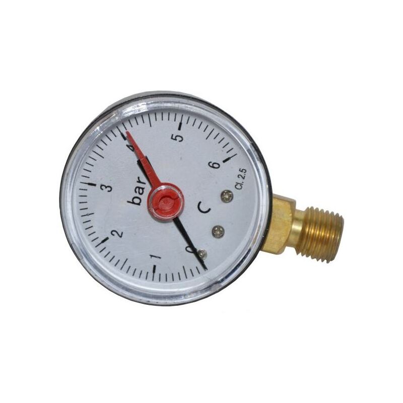 manometr vodárenský 1/4 0-4 Bar zadní