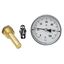 teploměr s jímkou 0-120 C  kruhový