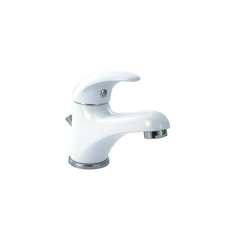 METALIA stojánková umyvadlová 55 001/1.1 bez výpusti bílá/chrom