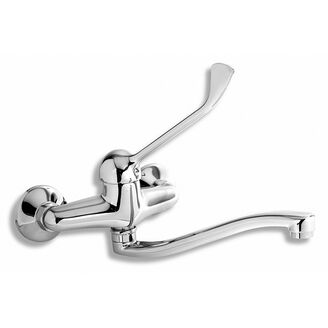 METALIA dřezová/umyvadlová nástěnná 55070L.0 rozteč 150mm chrom lékařská páka