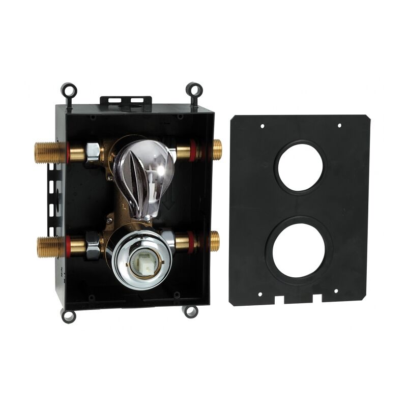 sprch.podomitkovy box METALIA s prepinacem