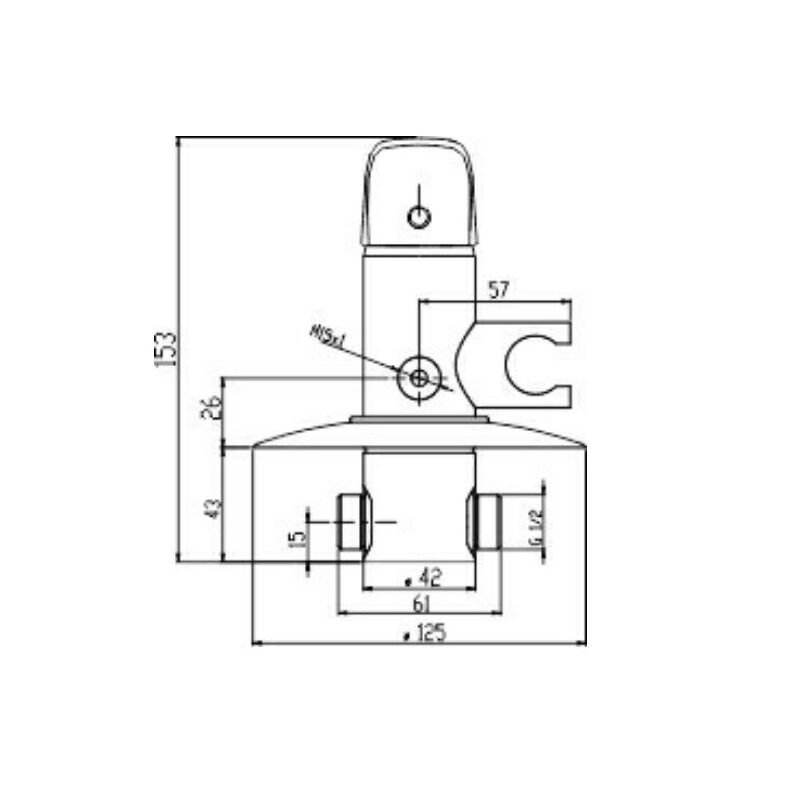 METALIA 57211.0 bidetova podomitkova chrom