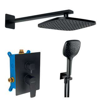 Sprchová sada podomítková ECO černá SADA58051R,5