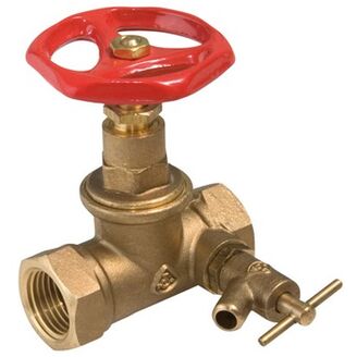 mosazný ventil K-125 DN15 1/2 s odvodněním