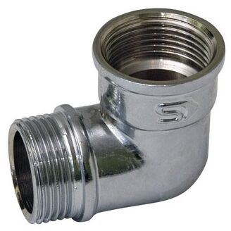 koleno chrom KE-504 3/8 s vnějším závitem