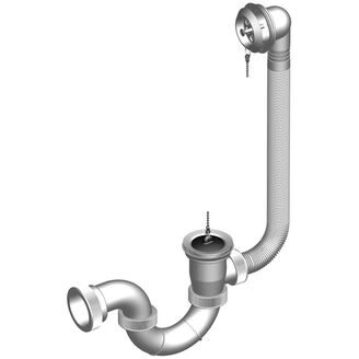 Vanový sifon T 1437C chrom s přepadem