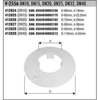 V 2556 DN10 3/8 růžice dělená